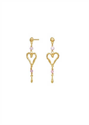 Sabi earrings Forgyldt Maanesten 